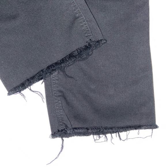 J Jill Black Kick-Flare Ankle Jeans Plus Size 18W Raw Hem Stretch Cotton - Picture 3 of 9